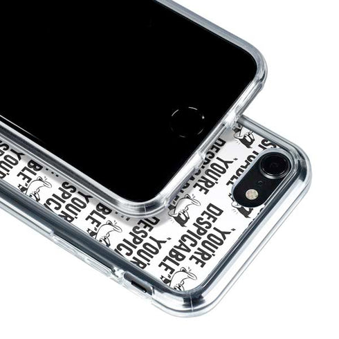 Looney Tunes Daffy Duck Youre Despicable Grid iPhone SE (2nd & 3rd Gen) Clear Case