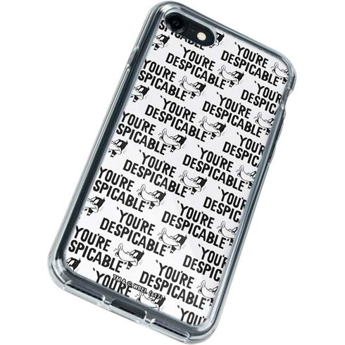 Looney Tunes Daffy Duck Youre Despicable Grid iPhone SE (2nd & 3rd Gen) Clear Case