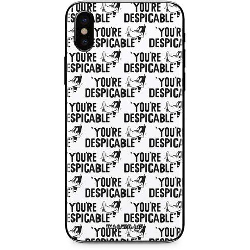 Looney Tunes Daffy Duck Youre Despicable Grid iPhone X Skin