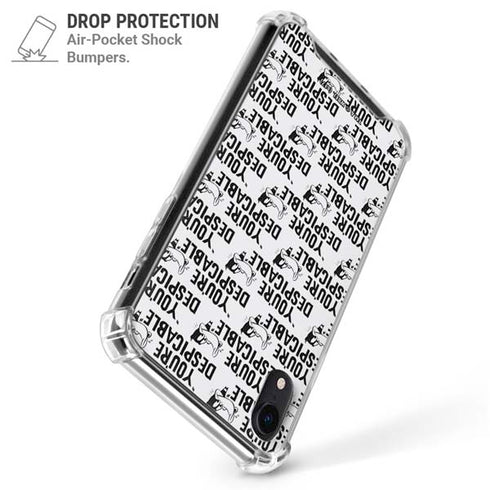 Looney Tunes Daffy Duck Youre Despicable Grid iPhone XR Clear Case