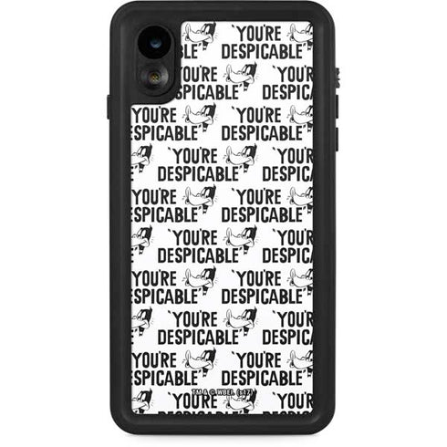 Looney Tunes Daffy Duck Youre Despicable Grid iPhone XR Waterproof Case