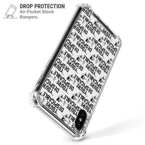 Looney Tunes Daffy Duck Youre Despicable Grid iPhone XS Max Clear Case