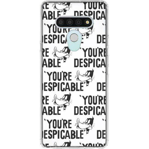 Looney Tunes Daffy Duck Youre Despicable Grid LG Stylo 6 Clear Case