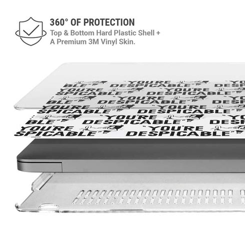 Looney Tunes Daffy Duck Youre Despicable Grid MacBook Pro 16in (2021-25) Case plus Skin