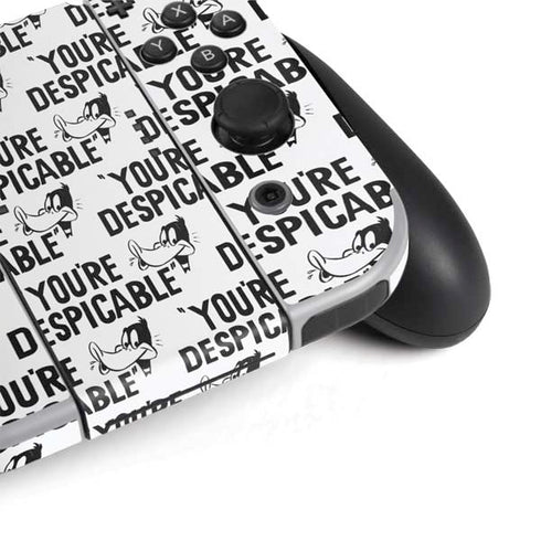 Looney Tunes Daffy Duck Youre Despicable Grid Nintendo Switch OLED (2021) Skin