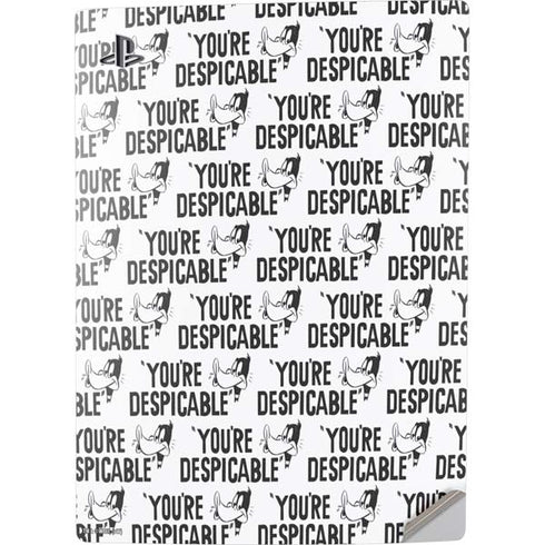 Looney Tunes Daffy Duck Youre Despicable Grid PS5 Digital Edition Console Skin