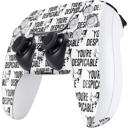 Looney Tunes Daffy Duck Youre Despicable Grid PS5 Controller Skin
