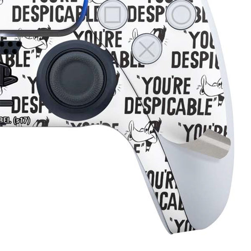 Looney Tunes Daffy Duck Youre Despicable Grid PS5 Controller Skin