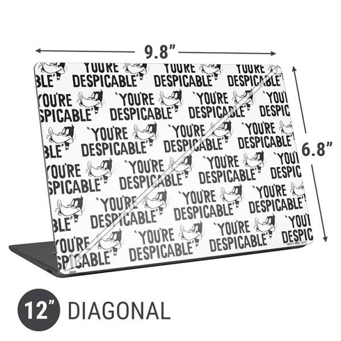Looney Tunes Daffy Duck Youre Despicable Grid Universal Laptop 12in (9.8 x 6.8in) Skin