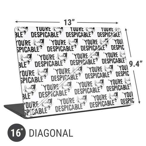 Looney Tunes Daffy Duck Youre Despicable Grid Universal Laptop 16in (13 x 9.4in) Skin