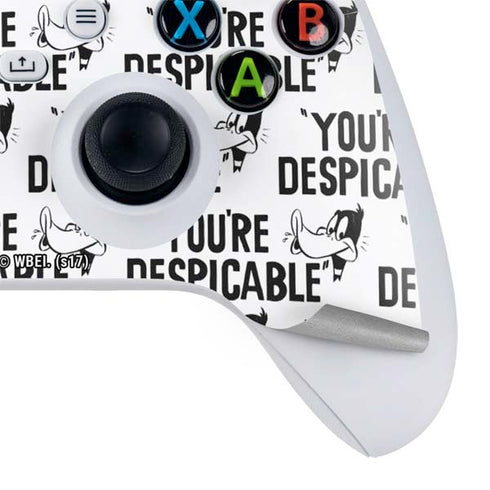 Looney Tunes Daffy Duck Youre Despicable Grid Xbox Series S Controller Skin
