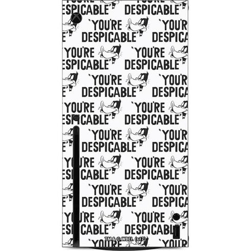 Looney Tunes Daffy Duck Youre Despicable Grid Xbox Series X Console Skin