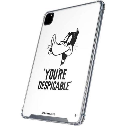 Looney Tunes Daffy Duck Youre Despicable iPad Pro 12.9in (2020) Clear Case