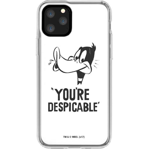 Looney Tunes Daffy Duck Youre Despicable iPhone 11 Pro Clear Case