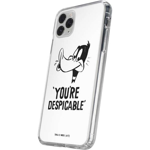 Looney Tunes Daffy Duck Youre Despicable iPhone 11 Pro Clear Case