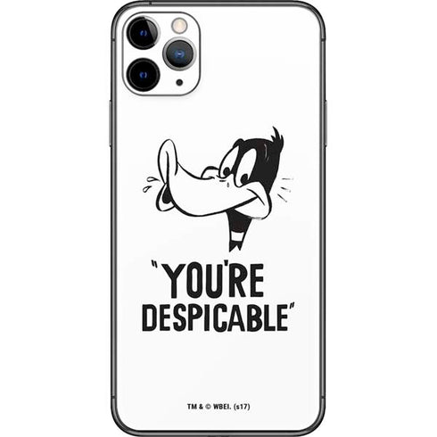 Looney Tunes Daffy Duck Youre Despicable iPhone 11 Pro Max Skin