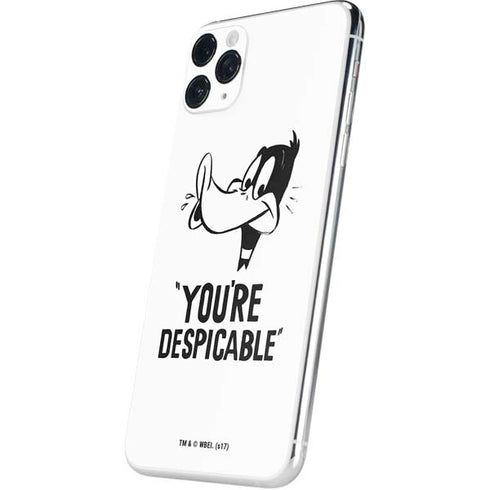 Looney Tunes Daffy Duck Youre Despicable iPhone 11 Pro Max Skin