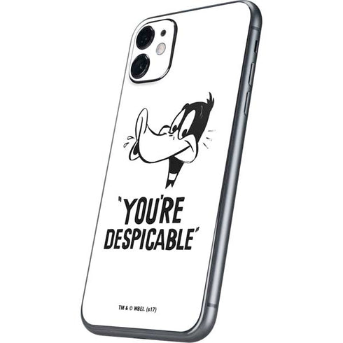 Looney Tunes Daffy Duck Youre Despicable iPhone 11 Skin