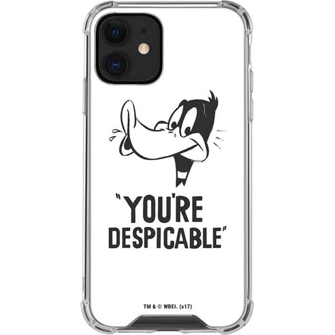 Looney Tunes Daffy Duck Youre Despicable iPhone 12 Mini Clear Case