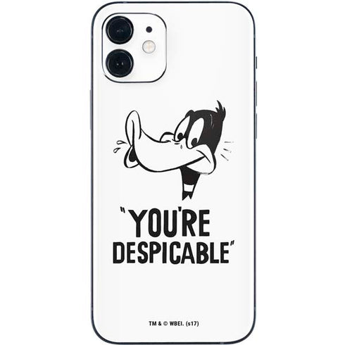 Looney Tunes Daffy Duck Youre Despicable iPhone 12 Mini Skin