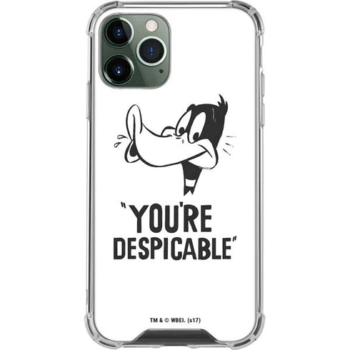 Looney Tunes Daffy Duck Youre Despicable iPhone 12 Pro Max Clear Case