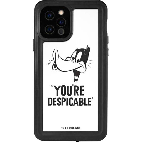 Looney Tunes Daffy Duck Youre Despicable iPhone 12 Pro Waterproof Case