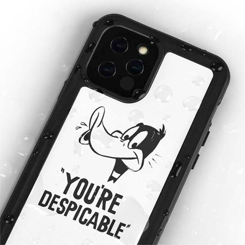 Looney Tunes Daffy Duck Youre Despicable iPhone 12 Pro Waterproof Case