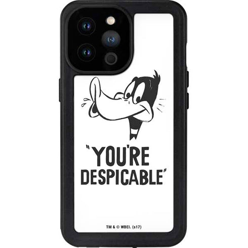 Looney Tunes Daffy Duck Youre Despicable iPhone 14 Pro Max Waterproof Case