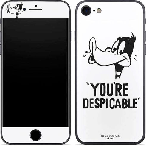 Looney Tunes Daffy Duck Youre Despicable iPhone 8 Skin