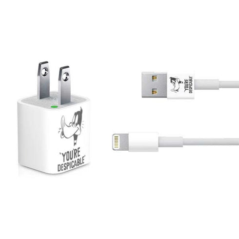Looney Tunes Daffy Duck Youre Despicable iPhone Charger (5W USB) Skin