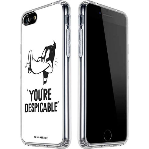 Looney Tunes Daffy Duck Youre Despicable iPhone SE (2nd & 3rd Gen) Clear Case