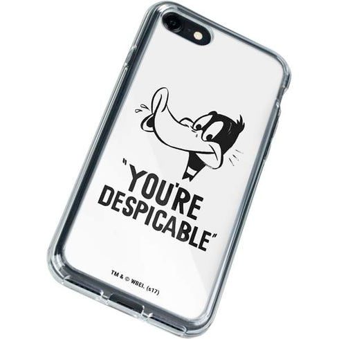 Looney Tunes Daffy Duck Youre Despicable iPhone SE (2nd & 3rd Gen) Clear Case