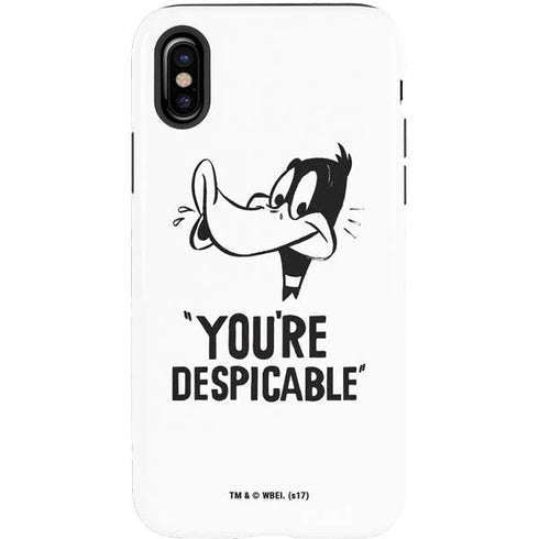 Looney Tunes Daffy Duck Youre Despicable iPhone X Pro Case
