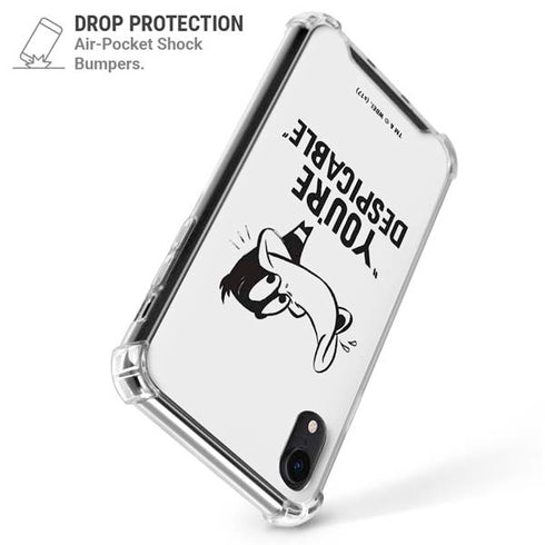 Looney Tunes Daffy Duck Youre Despicable iPhone XR Clear Case