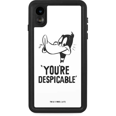 Looney Tunes Daffy Duck Youre Despicable iPhone XR Waterproof Case