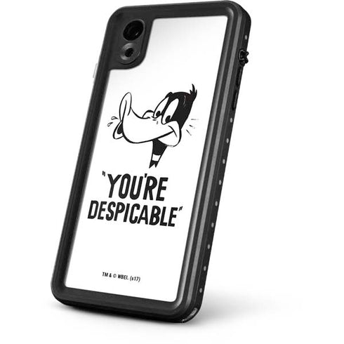 Looney Tunes Daffy Duck Youre Despicable iPhone XR Waterproof Case