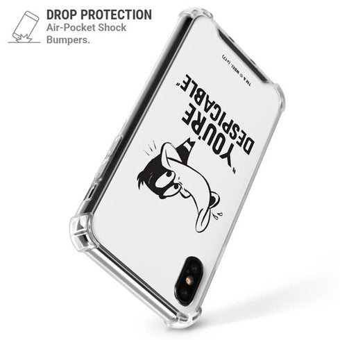 Looney Tunes Daffy Duck Youre Despicable iPhone XS Max Clear Case