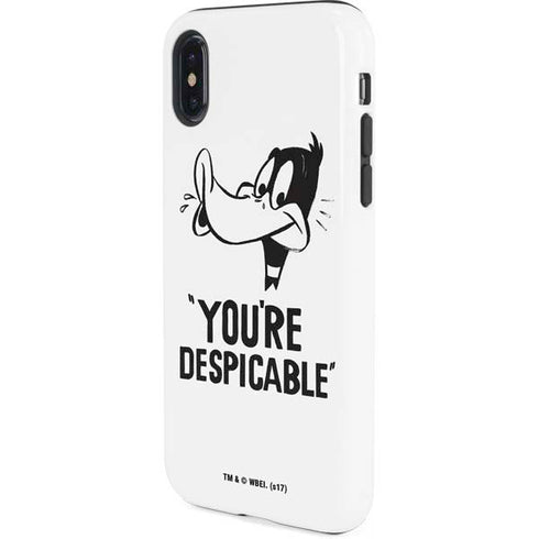 Looney Tunes Daffy Duck Youre Despicable iPhone XS Pro Case