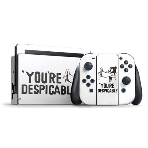 Looney Tunes Daffy Duck Youre Despicable Nintendo Switch Bundle Skin