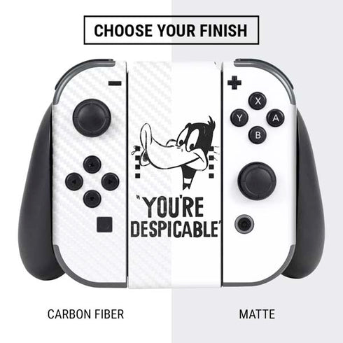 Looney Tunes Daffy Duck Youre Despicable Nintendo Switch Bundle Skin