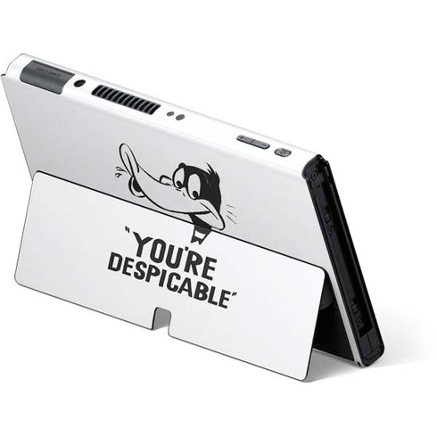 Looney Tunes Daffy Duck Youre Despicable Nintendo Switch OLED (2021) Skin