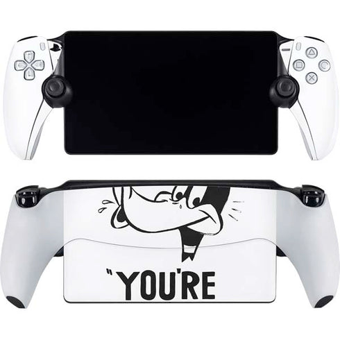 Looney Tunes Daffy Duck Youre Despicable PlayStation Portal Remote Player Skin