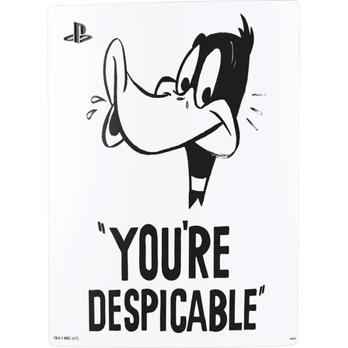 Looney Tunes Daffy Duck Youre Despicable PS5 Digital Edition Console Skin