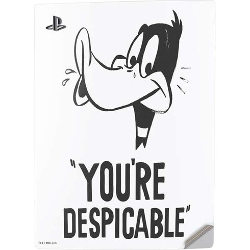 Looney Tunes Daffy Duck Youre Despicable PS5 Digital Edition Console Skin