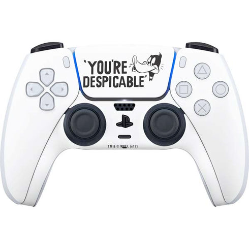 Looney Tunes Daffy Duck Youre Despicable PS5 Controller Skin
