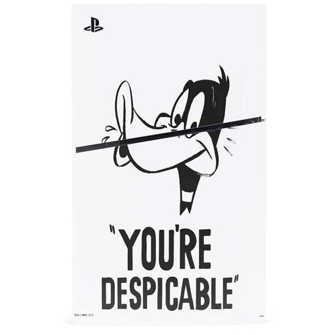 Looney Tunes Daffy Duck Youre Despicable PS5 Slim Disk Console Skin