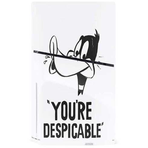 Looney Tunes Daffy Duck Youre Despicable PS5 Slim Disk Console Skin