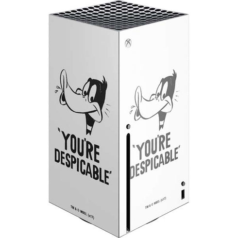 Looney Tunes Daffy Duck Youre Despicable Xbox Series X Console Skin