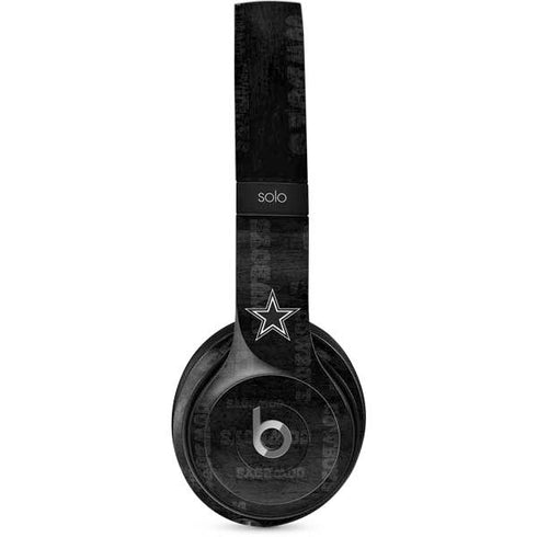 NFL Dallas Cowboys Black & White Beats Solo 2 Wired Skin