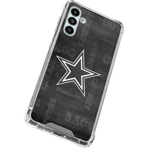 NFL Dallas Cowboys Black & White Galaxy A13 5G Clear Case